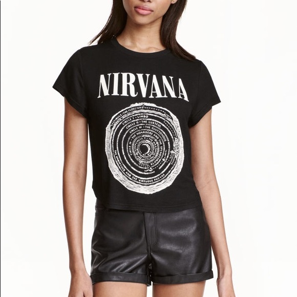 H&M Tops - H&M Nirvana Graphic T (Medium)